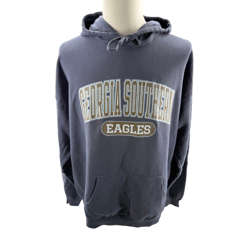 University Georgia Southern Eagles Comfort Wash Hoodie‎ Sweatshirt Mens XL New